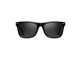 Classic black sunglasses stylish shade protection uv, Isolated On Transparent Background, Cut Out