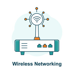 Wireless Network Symbol, Online WiFi Icon, Internet Access, Connectivity Signal, Broadband Router, Wireless Connection Icon, Remote Access