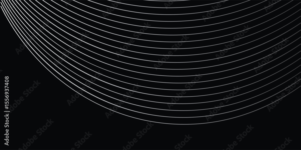 Poster abstract wave element for design. digital frequency track equalizer. stylized line art background. v