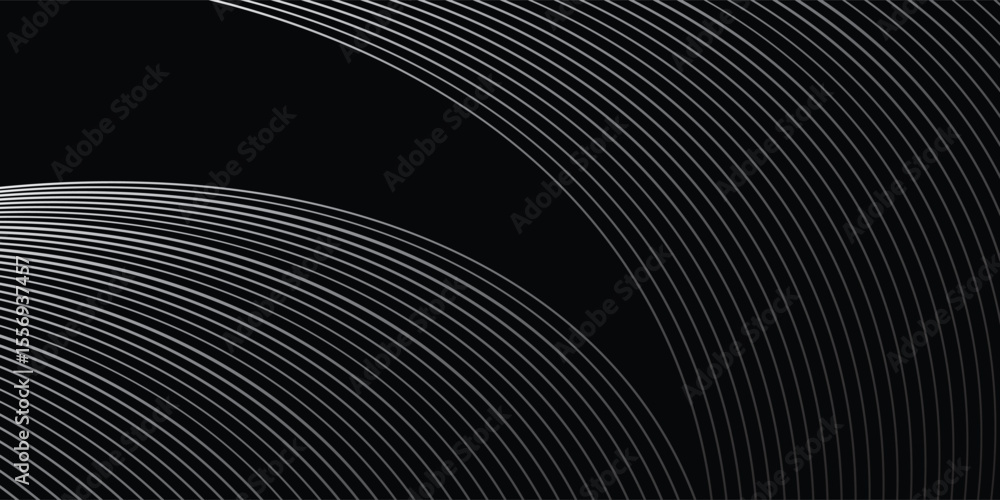 Poster abstract wave element for design. digital frequency track equalizer. stylized line art background. v