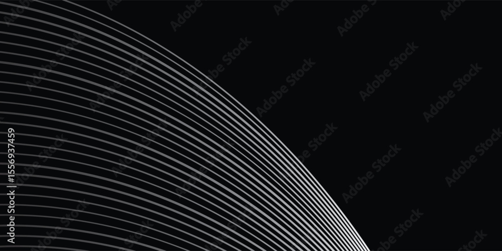Poster abstract wave element for design. digital frequency track equalizer. stylized line art background. v