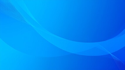 青い抽象的な波の背景イメージ 余白 16:9サイズ AI生成素材