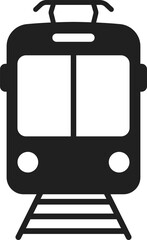 Train front icon, Railway, Subway, Metro symbol icon design
