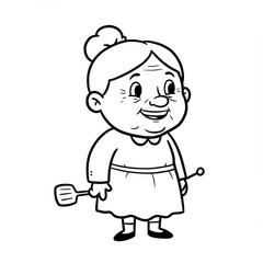 Grandmother Cooking Outline