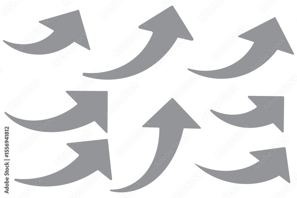 Poster curve arrow icon. arrow icon for your web site design, logo, app, ui. arrow indicated the direction 