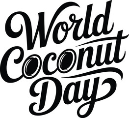  World Coconut Day vector Illustration design