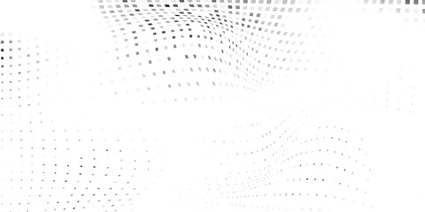 Illustration dot mesh halftone gradient texture. Vanishing polka dot background. Repeating dots gradation vector