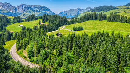 Jaunpass, Schweiz, Luftaufnahme, Juni 2025