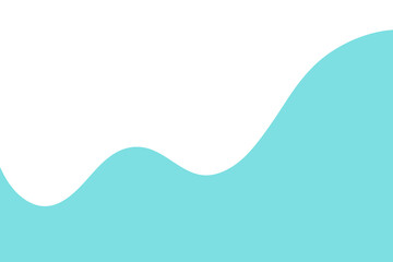 Wave background, abstract marine background element template with a place for text, flat design, vector. Graphic modern minimalist bend shape. Separation of page, banner, poster