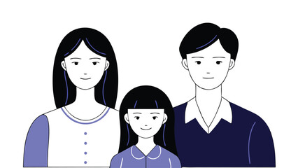 Fototapeta premium create-a-stylized-illustration-of-a-happy-family--.eps