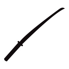 Sword vector silhouette , clip art, and symbol. Shilhouette of sword concept and simple design