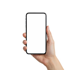 Black electrical plug inserted into a white wall socket isolated on transparent background