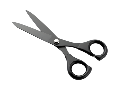 Sharp Black Scissors A Precise Cutting Tool for Various Tasks