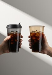 Refreshing Iced Coffee Two Sizes, Perfect for Sharing or Solo Enjoyment