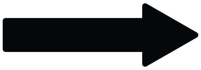  Long arrow icon. Vector of trendy long arrow pointing right in flat style. eps 10