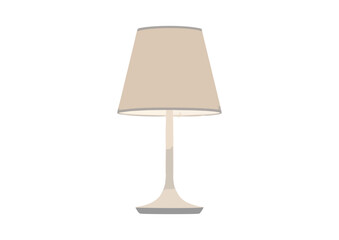 Minimalistic table lamp with soft gradient shade, modern design in pastel tones