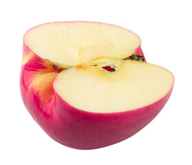 Fresh and Juicy Red Apple with Vibrant Skin isolated on a white background