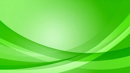 緑の抽象的な波の背景イメージ 余白 16:9サイズ AI生成素材