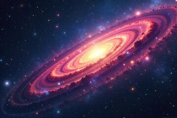 Obraz premium Breathtaking Nebulae Mark Galaxys Edge A Cosmic Border Between Universes