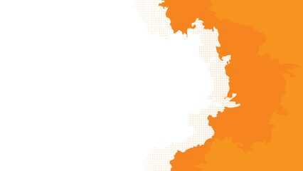 Bright Orange Abstract Grunge Background with Halftone