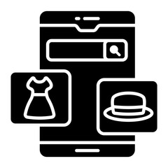 Unique design icon of select product