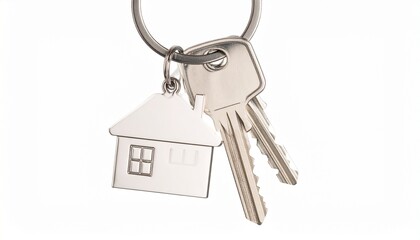 keys chain on a white background