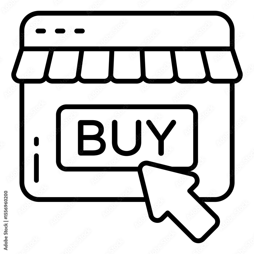 Canvas Prints an icon design of buy button