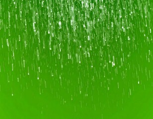 Falling white particles on green