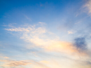 Sky sunset evening sunrise cloud weather dramatic landscape goldent and indigo color gradient...