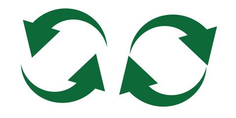 Obraz premium different circular arrows of color, different thickness 