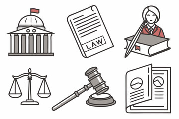 Fototapeta premium judge gavel and law books