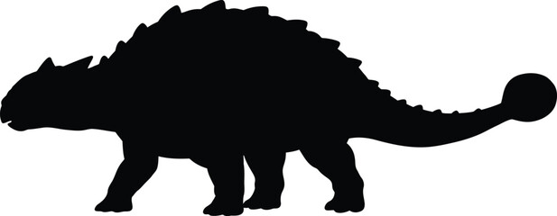 stegosaurus dinosaur, prehistoric animal, ancient creature, black silhouette, detailed, 3D render  © foods