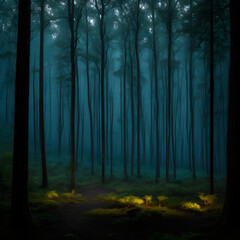 Fototapeta premium Dark forest
