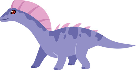 Cartoon Amargasaurus Illustration