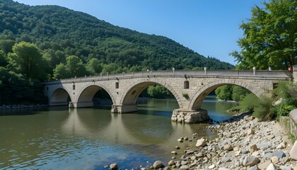 Fototapeta premium Original name(s): French Pont du Diable, Ardèche (1).png