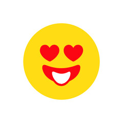 Fototapeta premium heart with smiley face