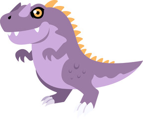 Cartoon Allosaurus Dinosaur Illustration