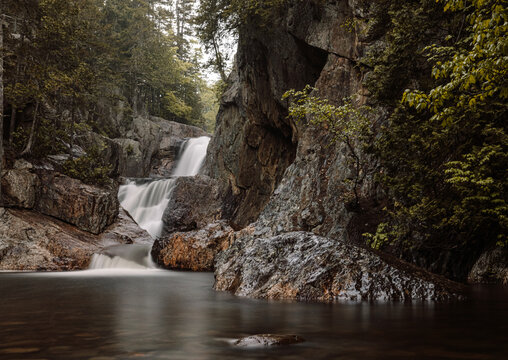 Sandy River drops over Smalls Falls near Rangeley, Maine