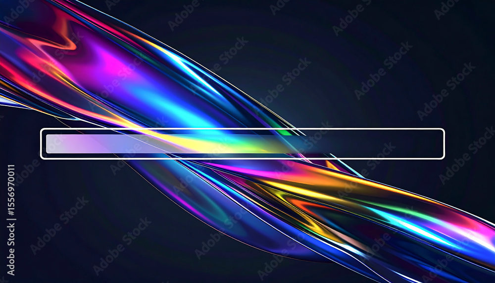 Poster modern abstract backdrop showcases vibrant flowing color with neon hues and a sleek, clean design el