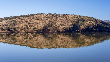 Lac dans le centre de la Namibie
