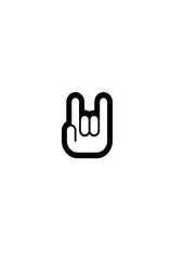 rock sign vector.ai