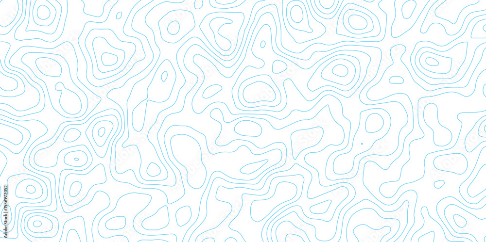Poster digital blue terrain map png with abstract contour line flow texture.