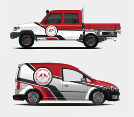Custom Car Wraps with Birds Design Two vehicles