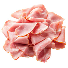 Slices of cured ham