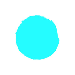 Blue grunge round circle icon 