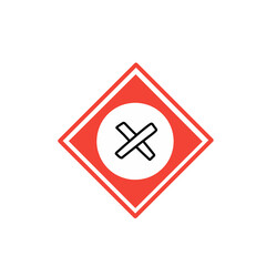 Obraz premium ghs hazard sign symbol