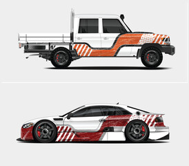 Custom Car and Truck Wrap Designs Two vehicles
