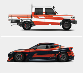 Custom Car Designs Pickup Truck and Sports Car