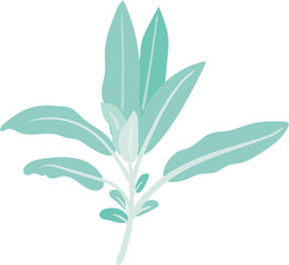 green leaves vector illustration