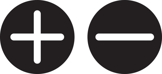 plus, minus icon red green vector design, plus minus icon vector symbol illustration.
